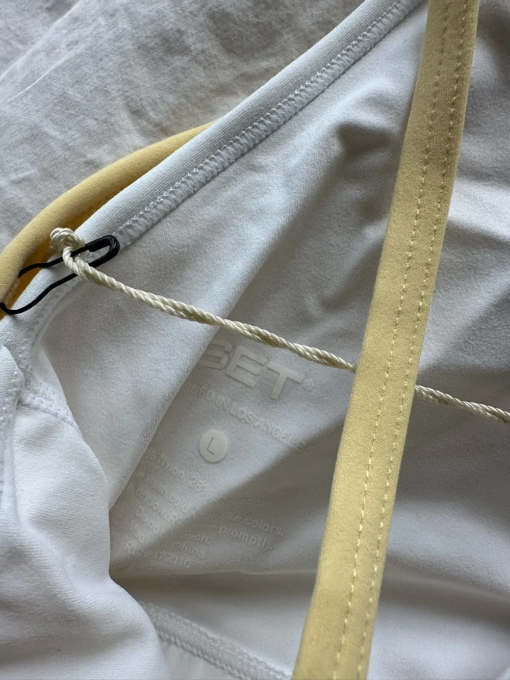 SET Active Yellow Double-Strap Sports Tank - Picture 6 of 6